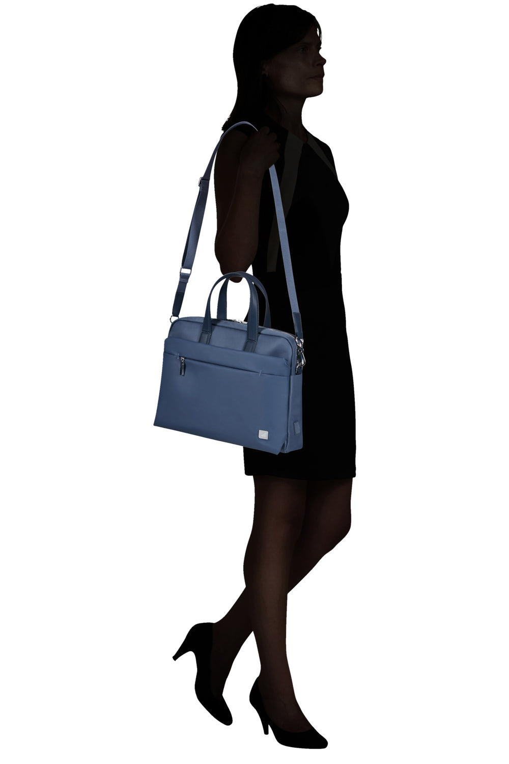 Samsonite Workationist Notebook-Tasche – 12 l, wasserabweisend, Aufsteckfunktion, recyceltes PET (rPET), blau
