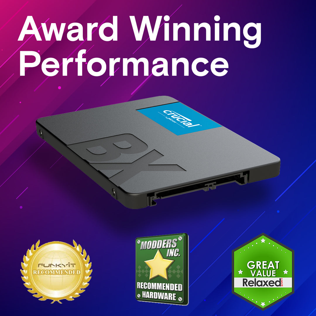 Crucial BX500 4 TB – 2,5" SATA SSD, 540 MB/s lesen, 500 MB/s schreiben, 7 mm Bauhöhe, für PC/Laptop