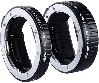 Viltrox DG-NEX Automatisches Zwischenringe-Set – für Sony E-Mount (A7, A7R, A7S u. a.) – 2er-Pack