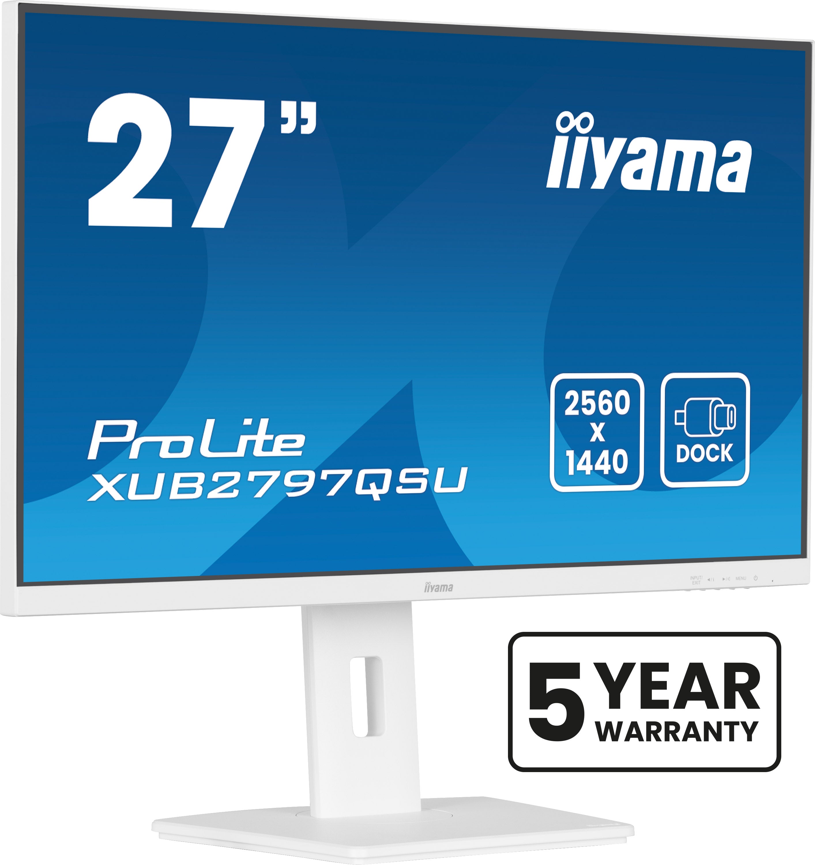 iiyama ProLite XUB2797QSU-W2 – 27", 2560 × 1440 (WQHD), IPS, 100 Hz