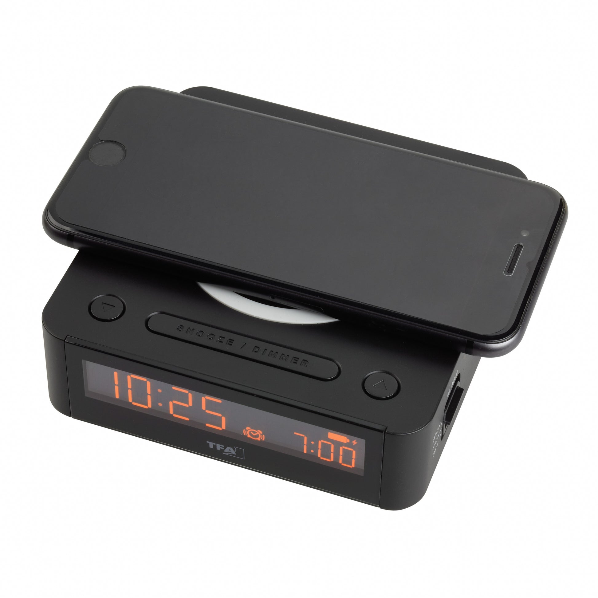 TFA-Dostmann TFA Dostmann Digitalwecker – Snooze, USB, 11 × 11,4 × 3,4 cm, Schwarz