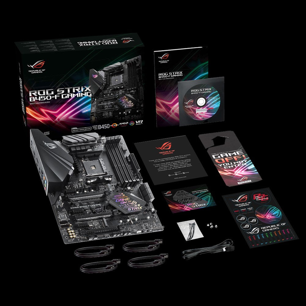 ASUS ROG STRIX B450-F GAMING – Mainboard – AM4, AMD B450, ATX, DDR4, 64 GB, 2×DIMM