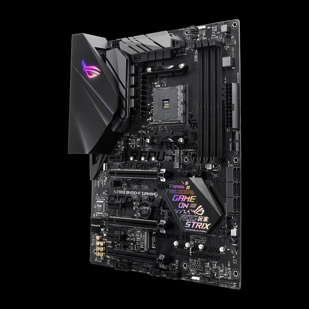 ASUS ROG STRIX B450-F GAMING – Mainboard – AM4, AMD B450, ATX, DDR4, 64 GB, 2×DIMM