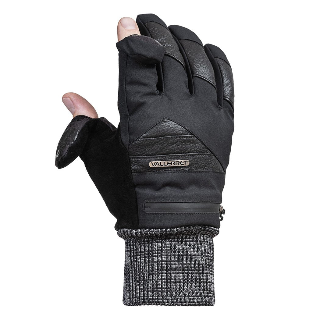 Vallerret Photography Gloves Vallerret Markhof V3 Handschuhe – Grösse M, Touchscreen, Echtes Leder, Wollfutter, Kartenfach – Schwarz