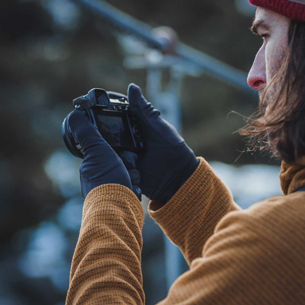 Vallerret Photography Gloves Vallerret Power Stretch Pro Liner Handschuhe – Grösse L, Touchscreen-kompatibel – Schwarz