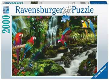 Ravensburger Puzzle Bunte Papageien im Dschungel – 2000 Teile – 98 × 75 cm – ab 14 J.