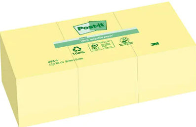 Post-it Haftnotizen – 51×38 mm – Gelb, 12×100 Blatt, PEFC