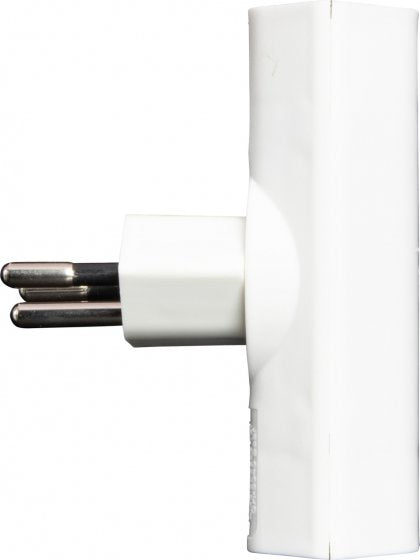 Brennenstuhl Adapterkabel, 2×T13, Eingang T12, drehbar 300°, 42×65×85 mm – weiss