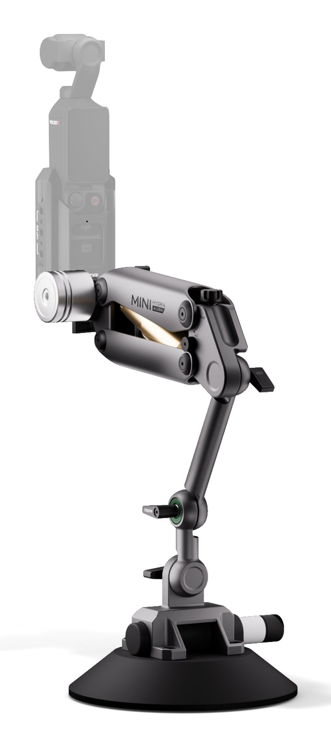 Tilta Hydra Alien Mini Kameragriff – Stabilisierung, Batteriebetrieb – für Smartphone, Actioncam – Grau