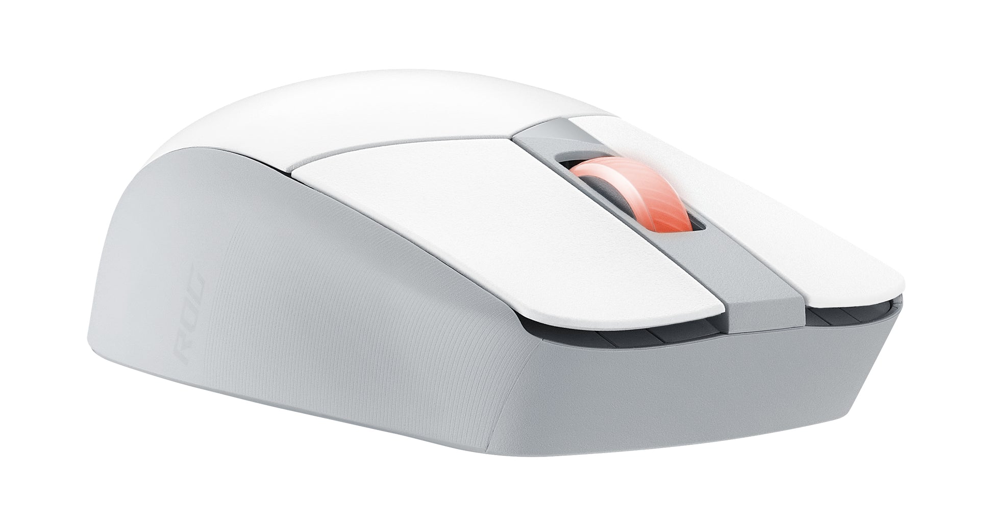 ASUS ROG Strix Impact III Wireless Gaming-Maus – kabellos, Bluetooth + 2,4 GHz, 36'000 dpi, beidhändig, weiss