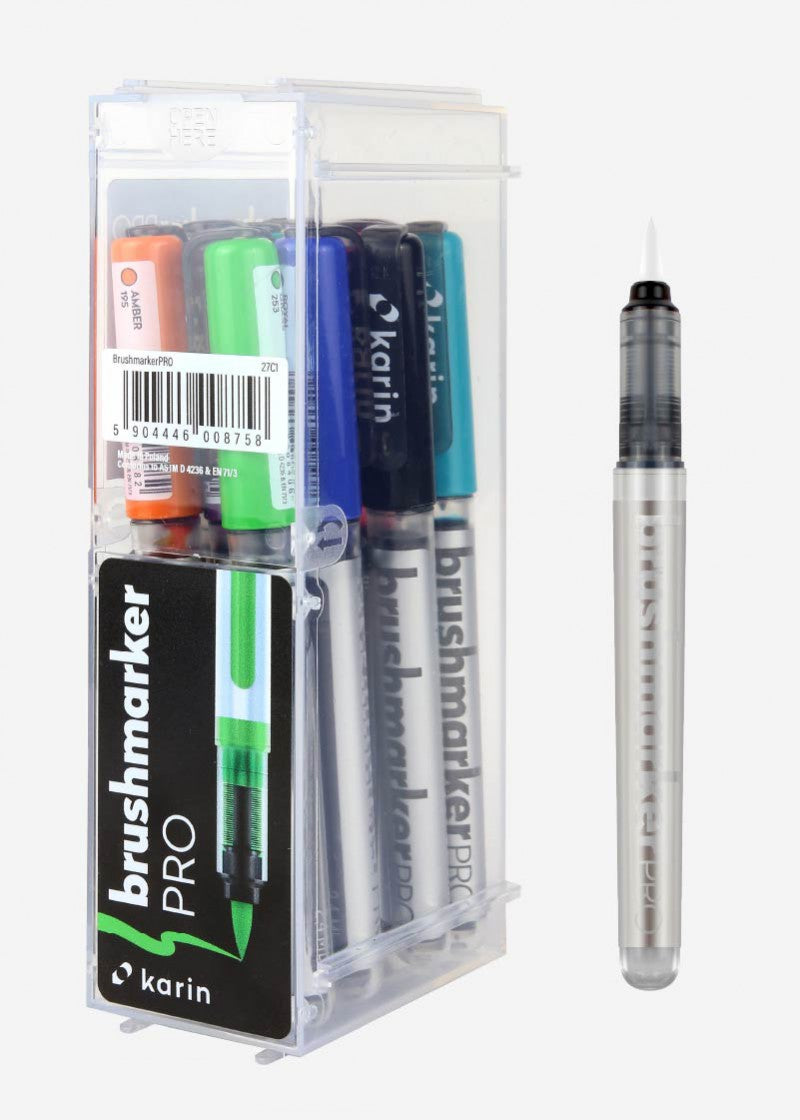 karin Brush Pen – Pinselspitze, 9 Farben