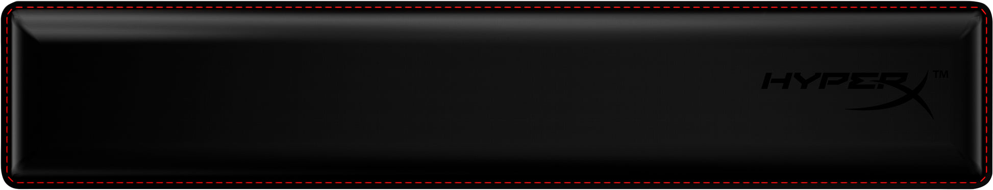 HyperX HX-WR – Handgelenkauflage für Tastatur – Gummi – Schwarz – 457 × 88 mm – rutschfest