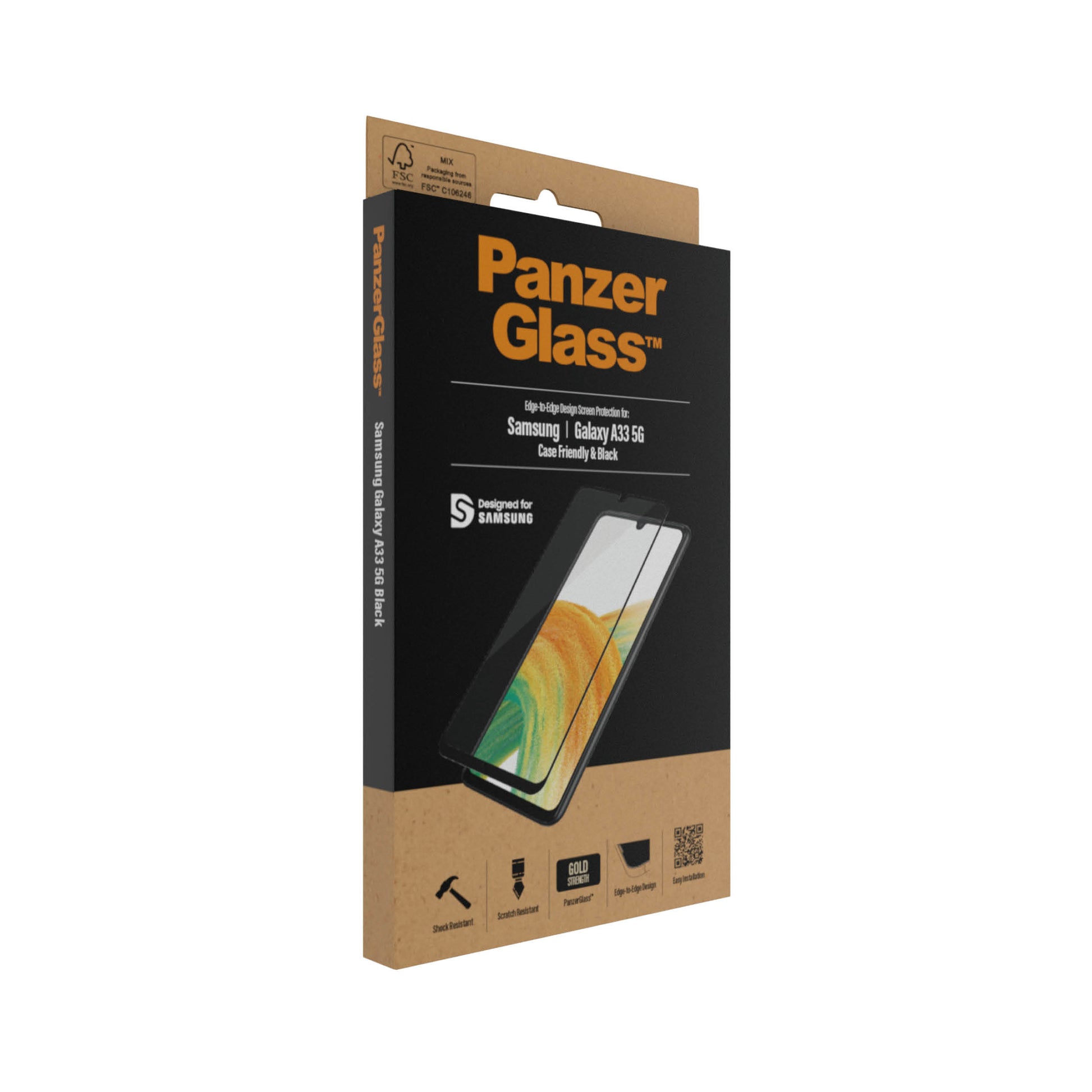 PanzerGlass Displayschutzglas – für Samsung Galaxy A33 5G – Hartglas, Transparent