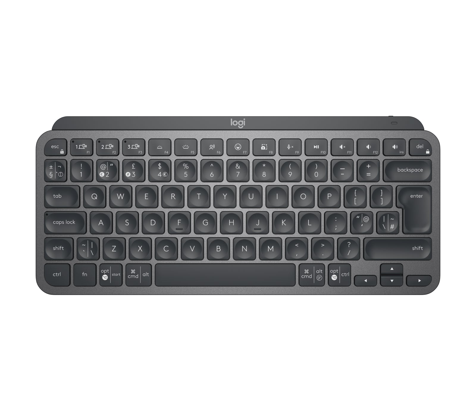 Logitech MX Keys Mini für Business – Tastatur, UK-Layout (EN), Graphit