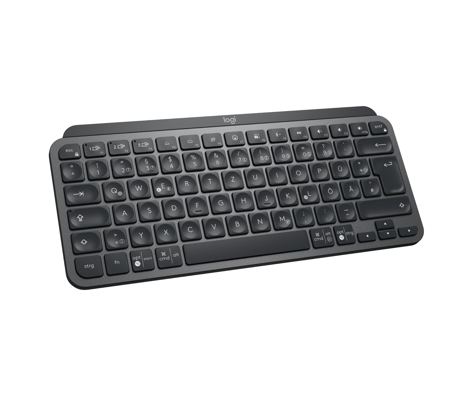 Logitech MX Keys Mini für Business – Tastatur, kabellos (Bluetooth), DE-Layout (DE), Graphit