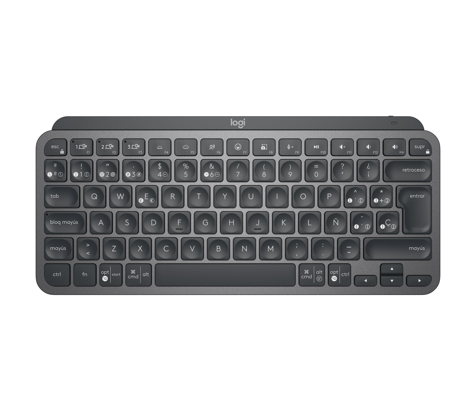 Logitech MX Keys Mini für Business – Tastatur, ES-Layout (ES), Graphit