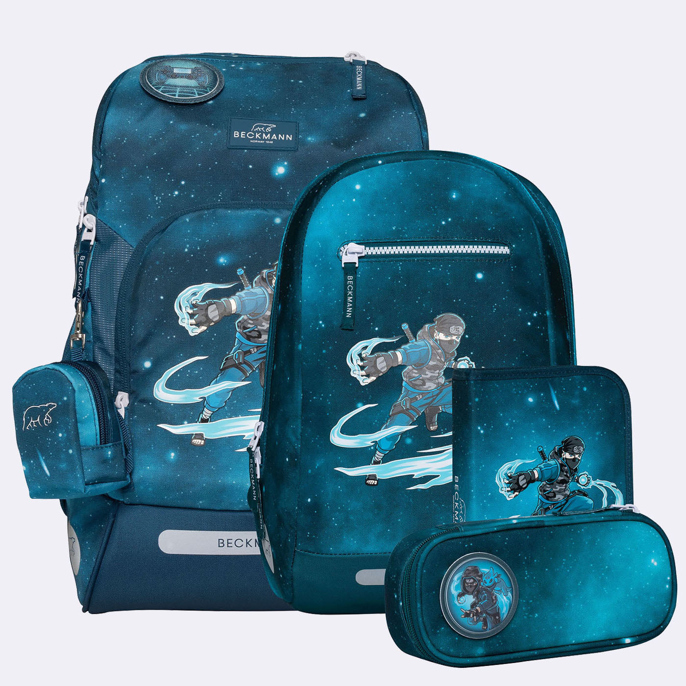 Beckmann Schulrucksack – Active Air Flx – 6-teilig – Ninja Master