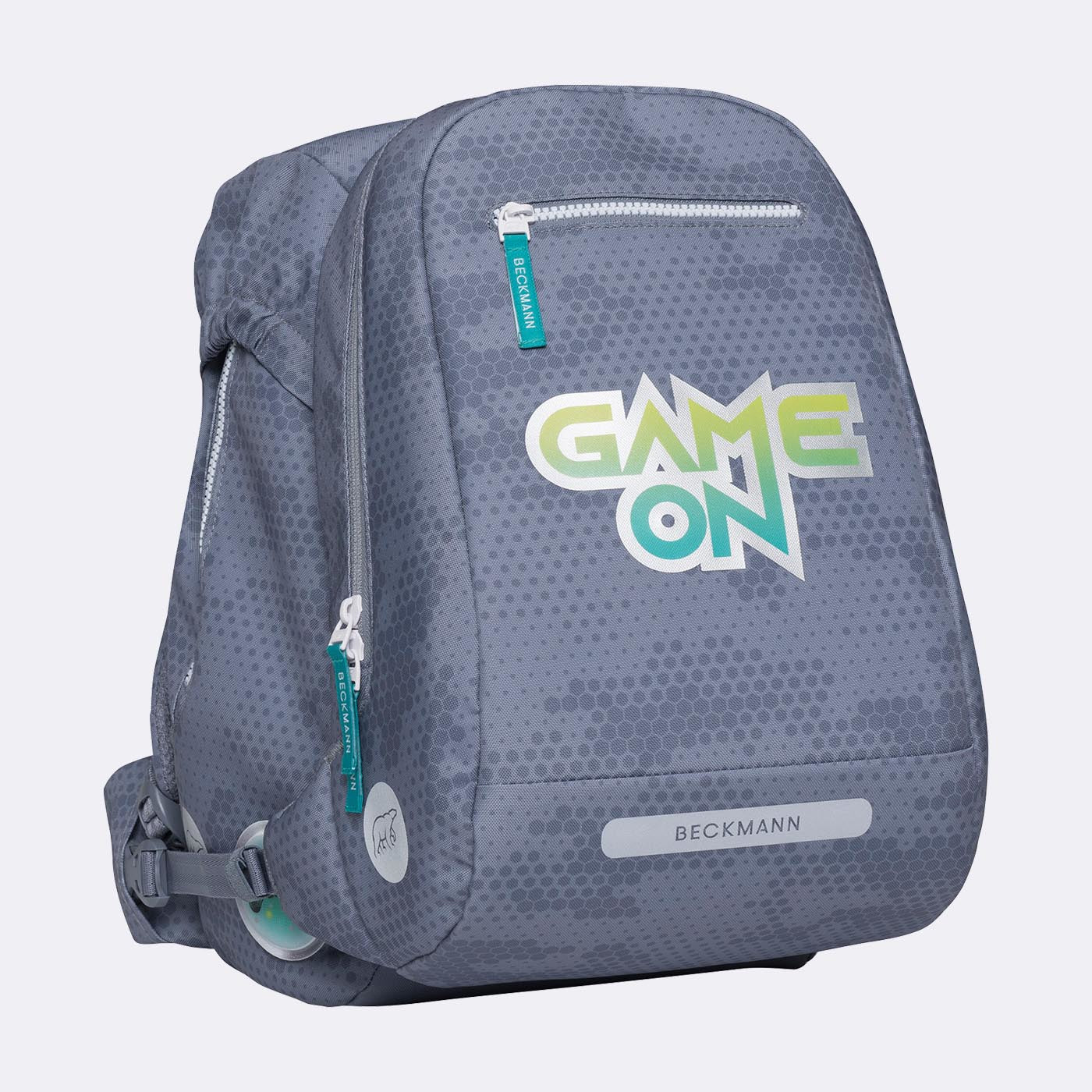 Beckmann Classic Schulrucksack 1st – 6-teilig – Game On – 24 × 37 × 25 cm – Recycelte Materialien