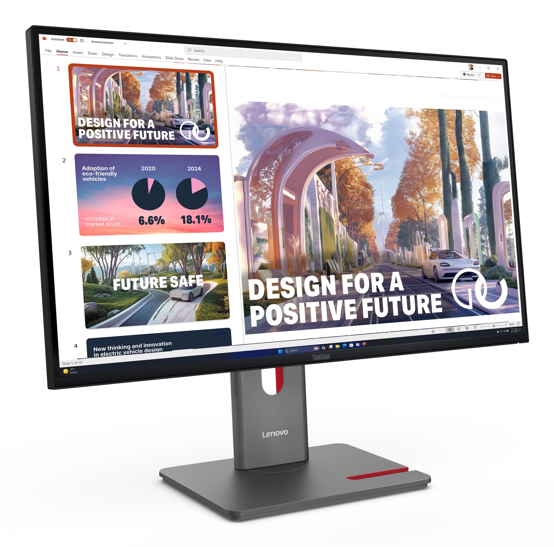 Lenovo ThinkVision P27QD-40 – 27", 2560 × 1440 (WQHD), IPS, 120 Hz, LAN