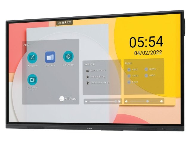 Sharp PN-L862B – 86", 3840 × 2160 (4K), IPS, LAN