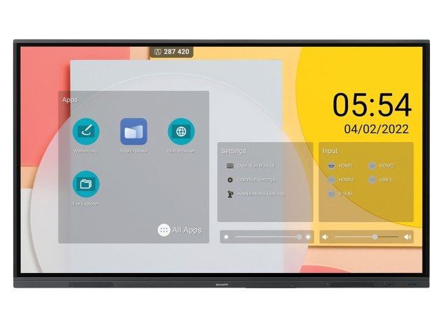 Sharp PN-L862B – 86", 3840 × 2160 (4K), IPS, LAN