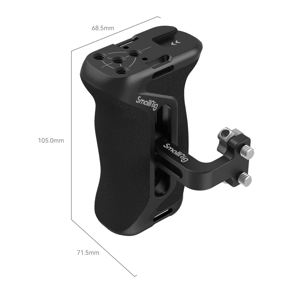 SmallRig 4015 Seitengriff – Aluminium/Silikon/Edelstahl, 1/4-20", max. Traglast 15 kg