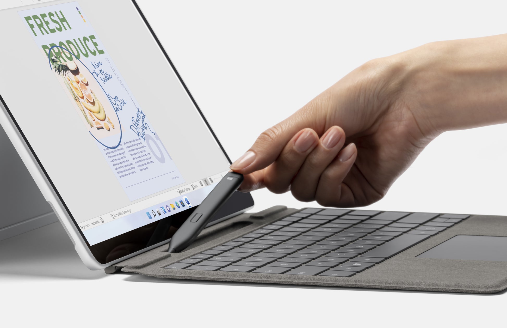 Microsoft Surface Slim Pen 2 Stift – Bluetooth, Schwarz, für Surface Pro 8 & Surface Pro X