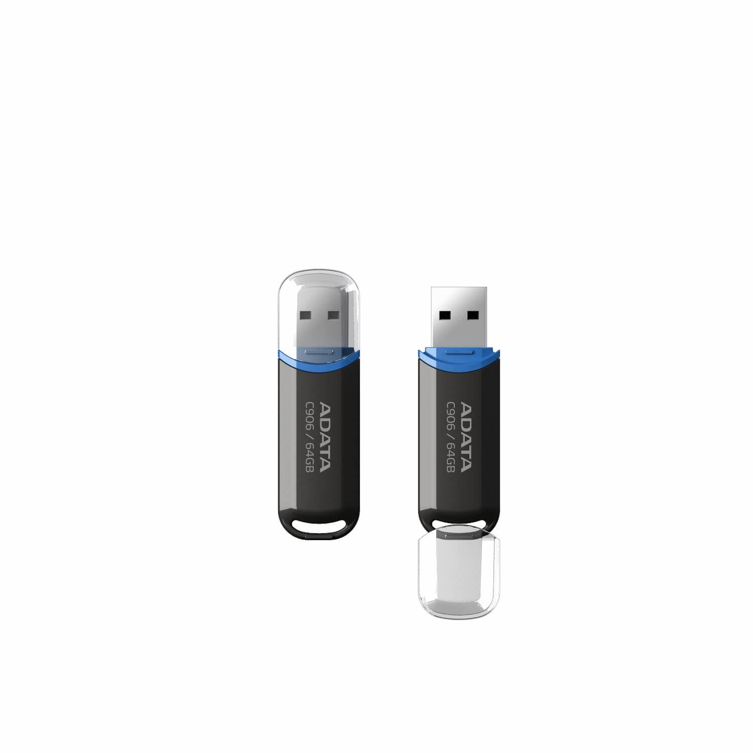 ADATA C906 – 64 GB USB 2.0 Flash-Laufwerk, USB Typ-A, Schwarz