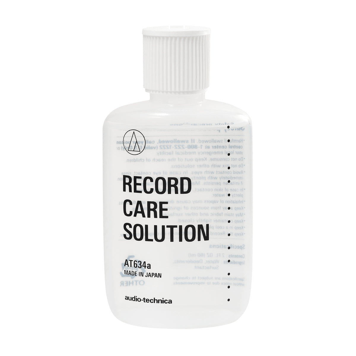 Audio-Technica AT634A – Schallplatten-Reinigungsflüssigkeit – für Schallplatten (Vinyl) – 60 ml