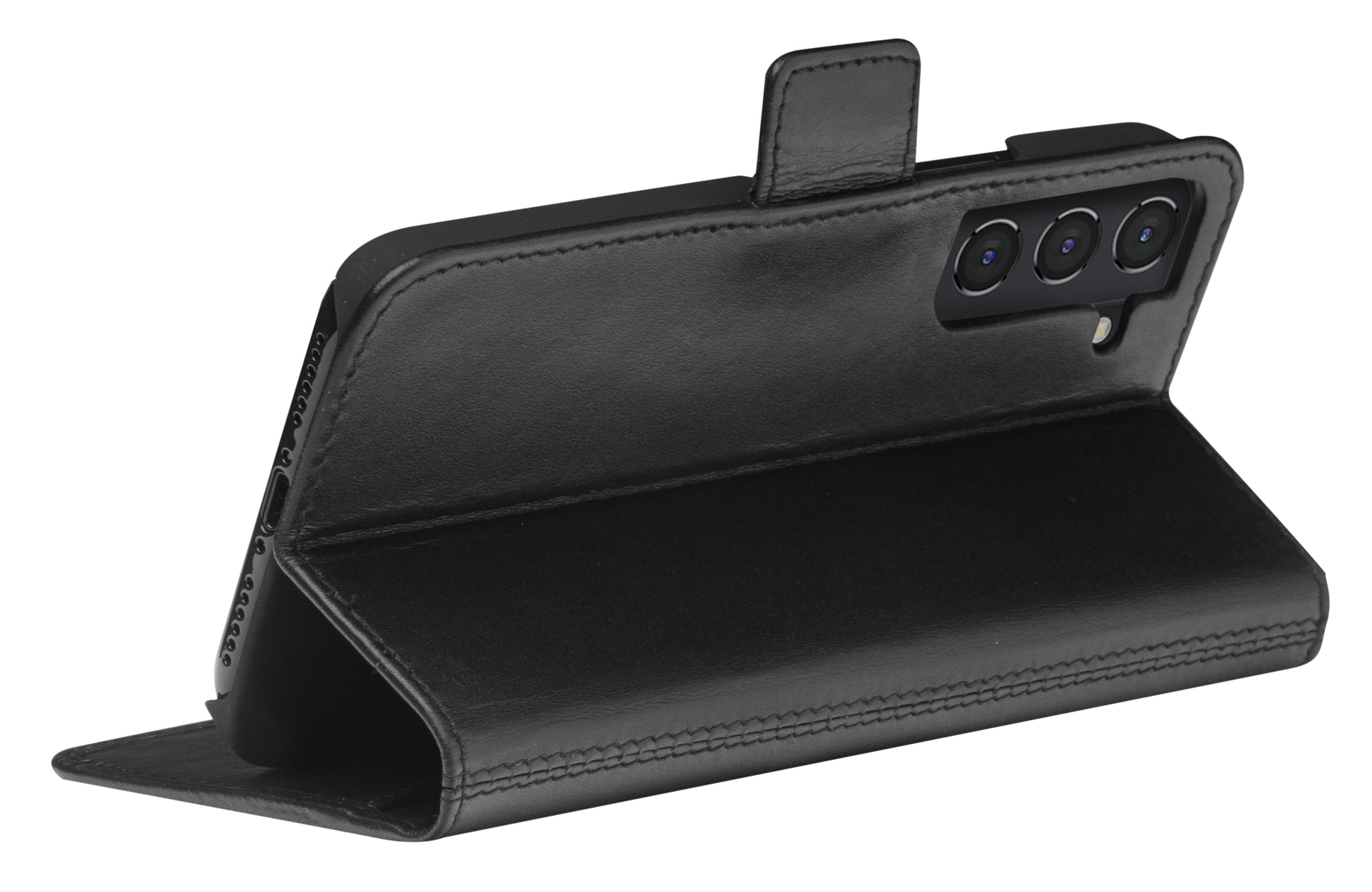 dbramante1928 Copenhagen Slim – Folio – für Samsung Galaxy S22+, mit Ständer, schwarz, kratzresistent