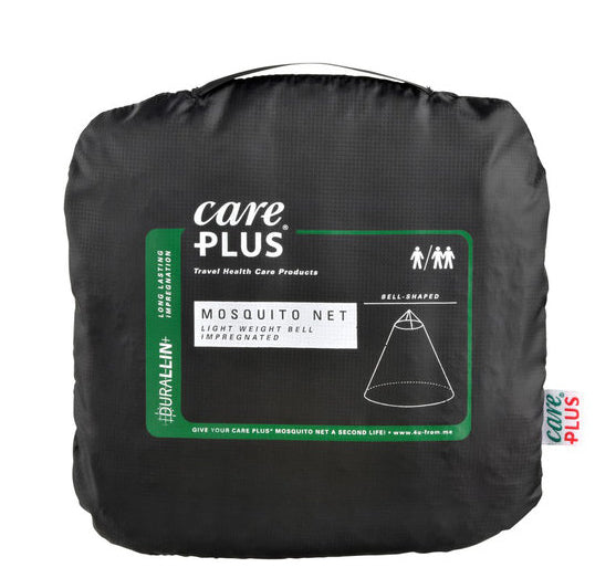Care Plus Pyramiden-Moskitonetz Bell DURALLIN – leicht – für 2 Personen – 225 × 270 cm – weiss