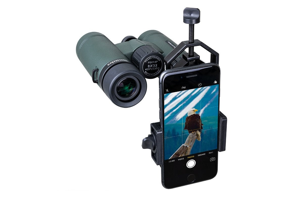 Celestron Basic Smartphone Adapter – Metall, Schraubbefestigung – Schwarz