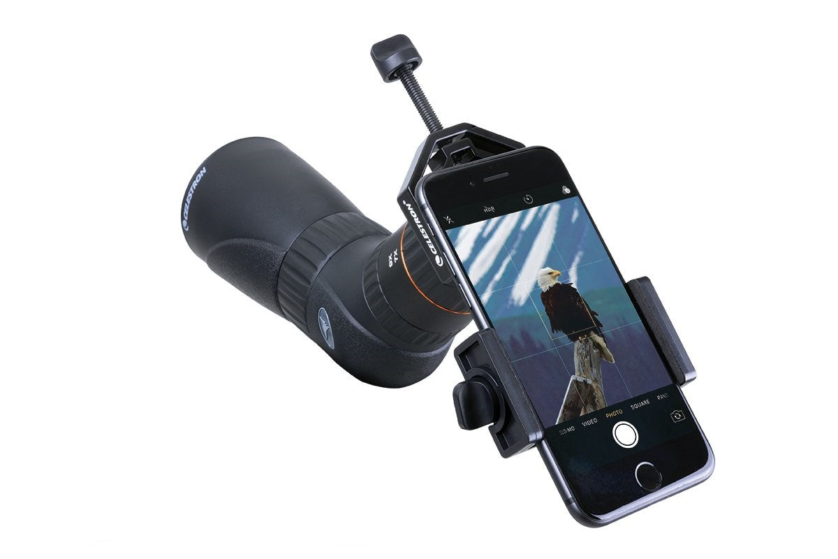 Celestron Basic Smartphone Adapter – Metall, Schraubbefestigung – Schwarz