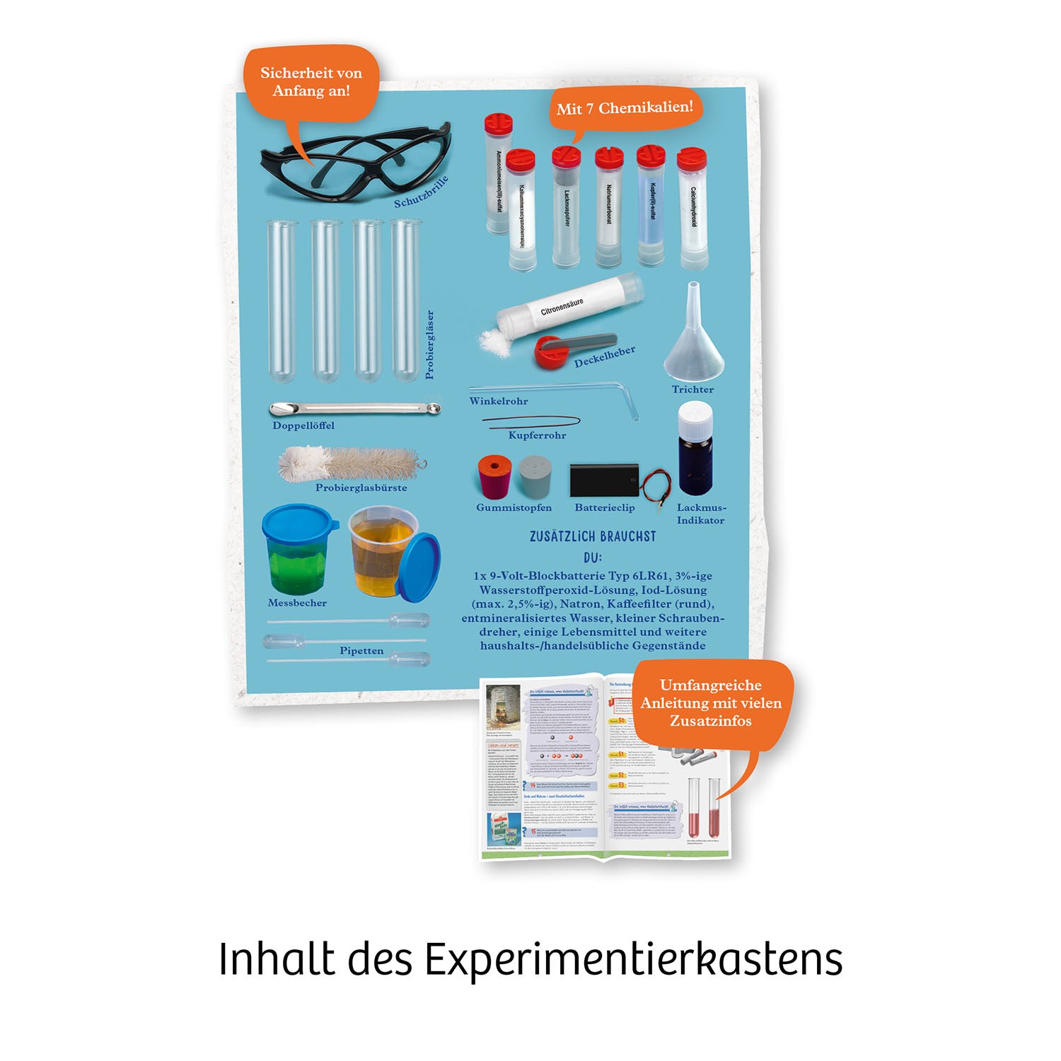 Kosmos Experimentier-Set – Chemielabor C 1000 X, ab 10 Jahren