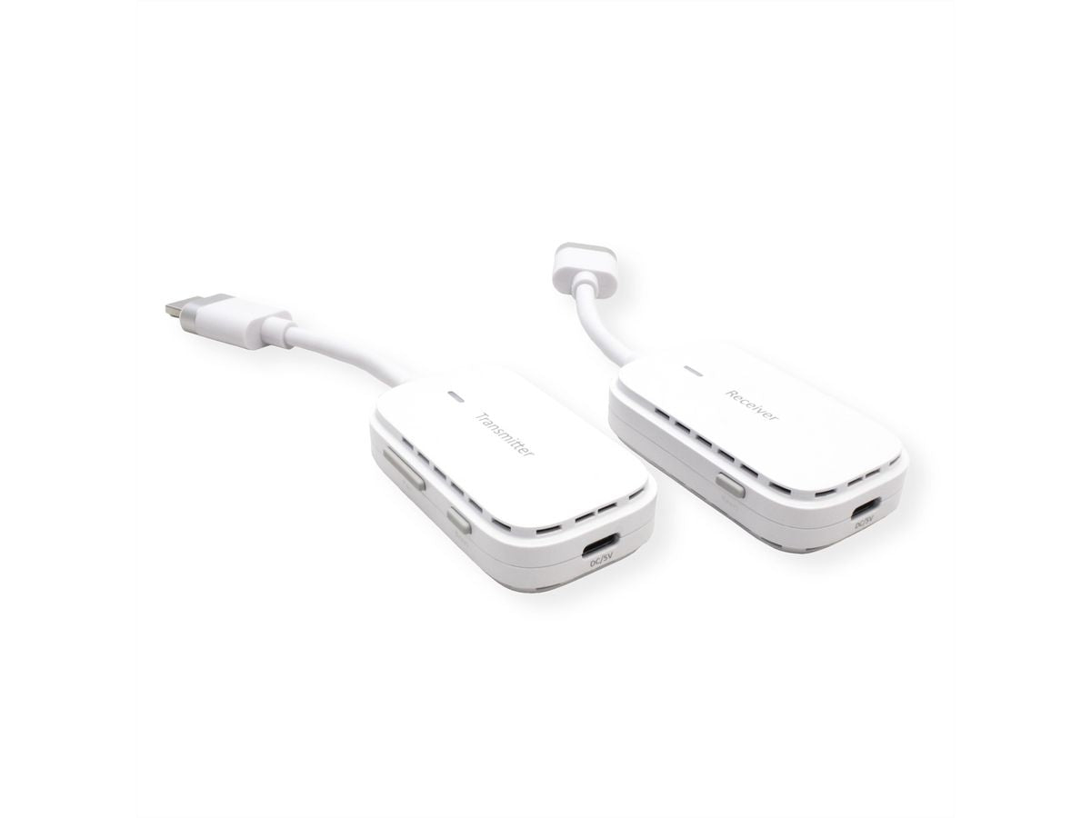 VALUE 14.99.3414 – Wireless HDMI Extender-Set, Kabellos, 1× HDMI In / 1× HDMI Out, 1080p, 20 m, 3D, Weiss
