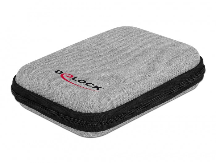 DeLOCK Schutztasche – für 2,5" SSDs, Polyester, schockresistent, 100 × 145 × 35 mm