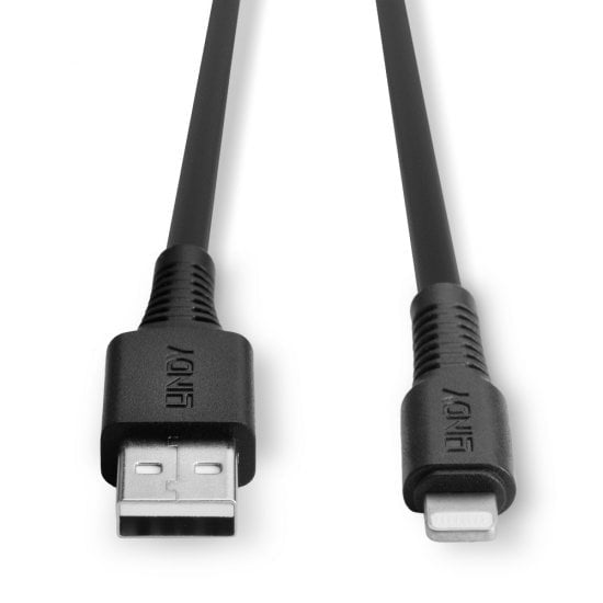 Lindy USB-auf-Lightning-Kabel, 1 m, Schwarz