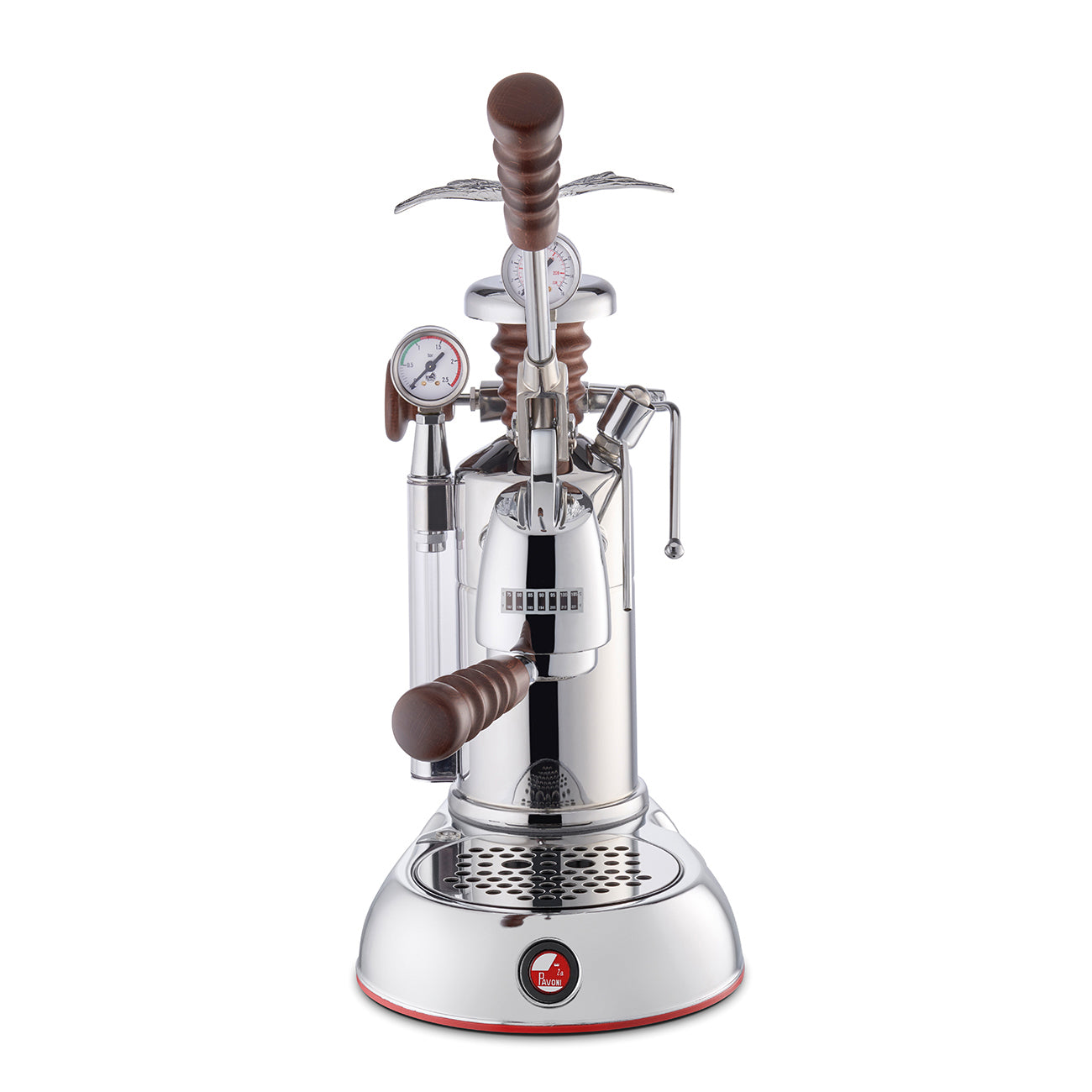 La Pavoni LPLESA01EU Espressomaschine (Siebträger) – 1,6 l, Milchschaumdüse, Chrom, 20,0 × 41,0 × 29,0 cm