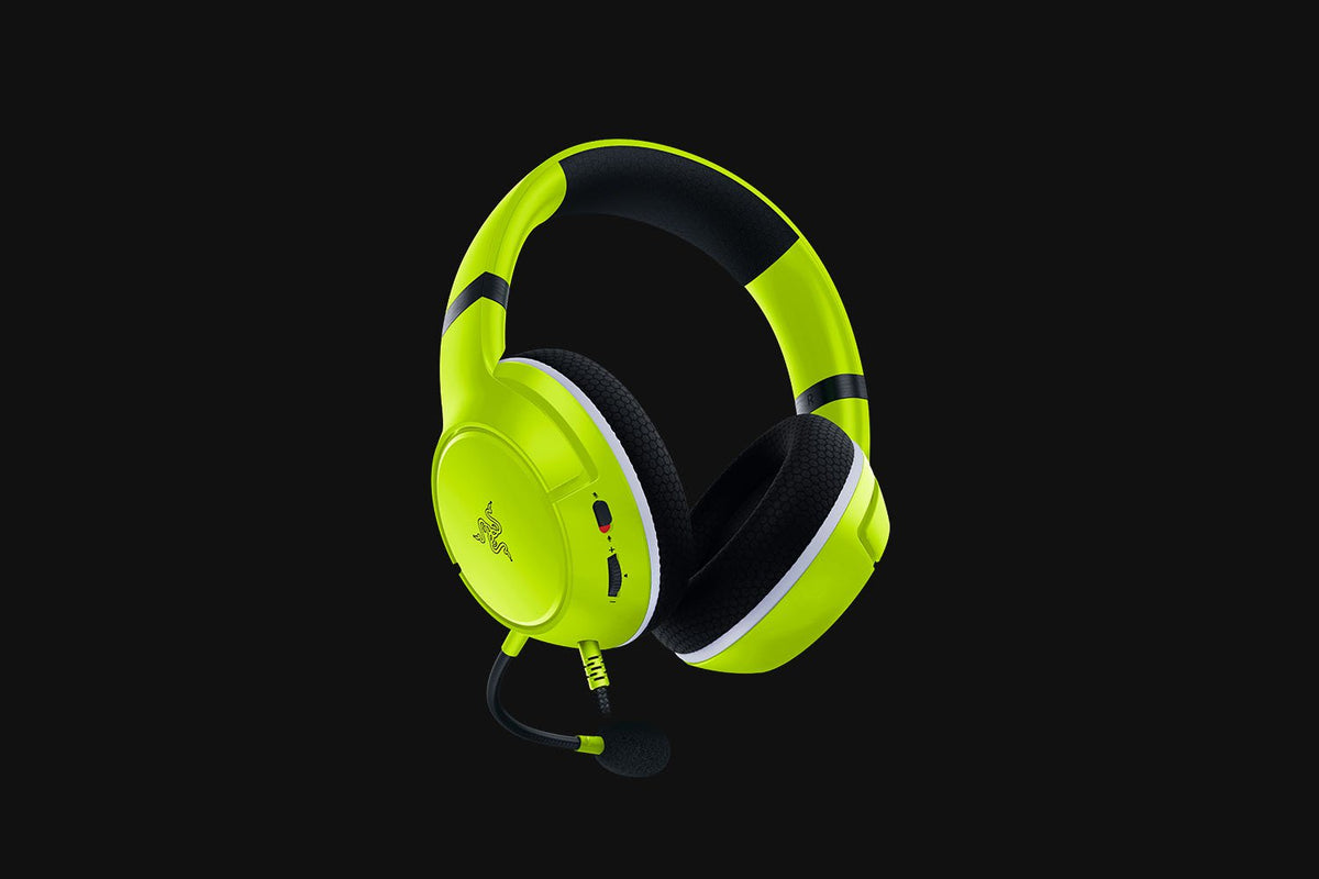 Razer Kaira X Gaming-Headset – Over-Ear, Kabelgebunden, 3,5 mm Klinke, mit Ladestation, Gelb