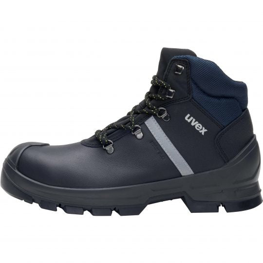 Uvex 2 Konstruktion Sicherheitsstiefel S3 – Schwarz/Blau – Grösse 37, Weite 11