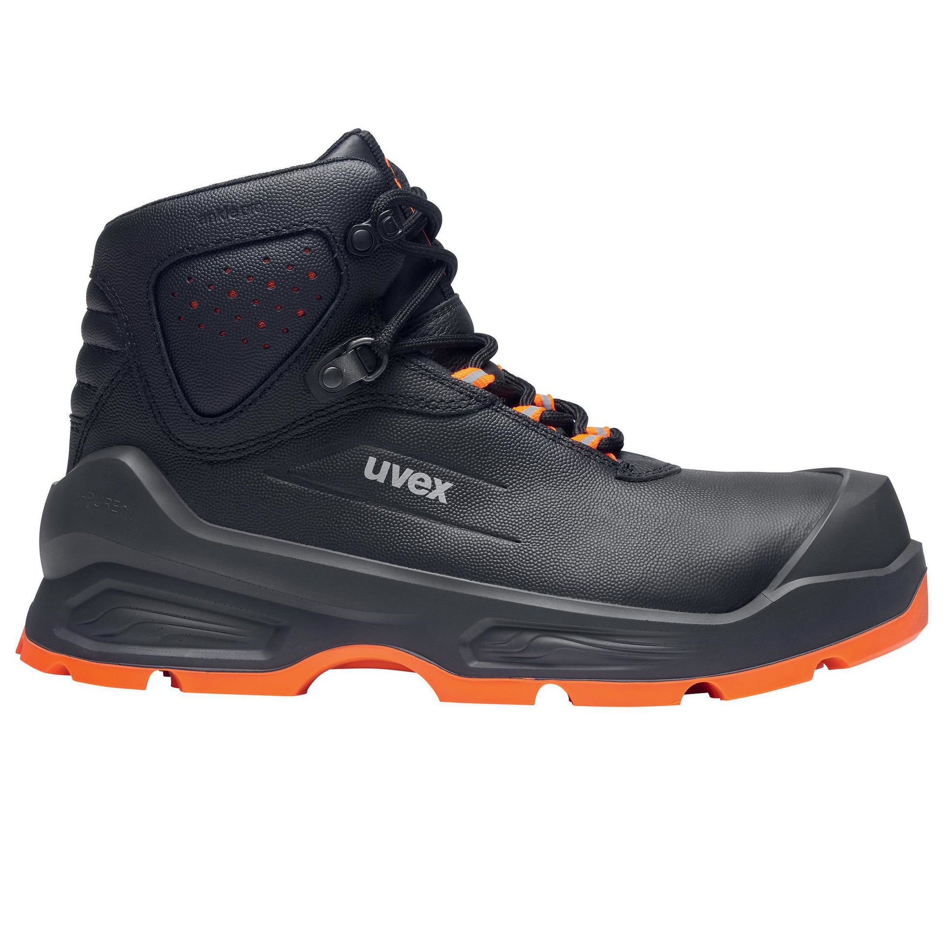 Uvex 3 Sicherheitsstiefel S3 – Schwarz/Orange – Grösse 48, Weite 11