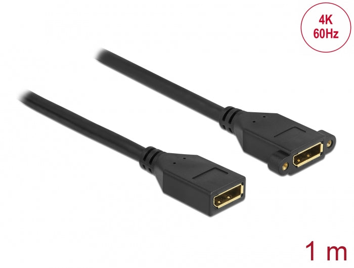 DeLOCK DisplayPort Verlängerung DP 1.2 4K 60 Hz – 1 m