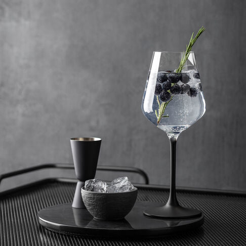 Villeroy & Boch Manufacture Rock Weissweinglas – 0,38 l, Kristallglas, Transparent, 4er Set