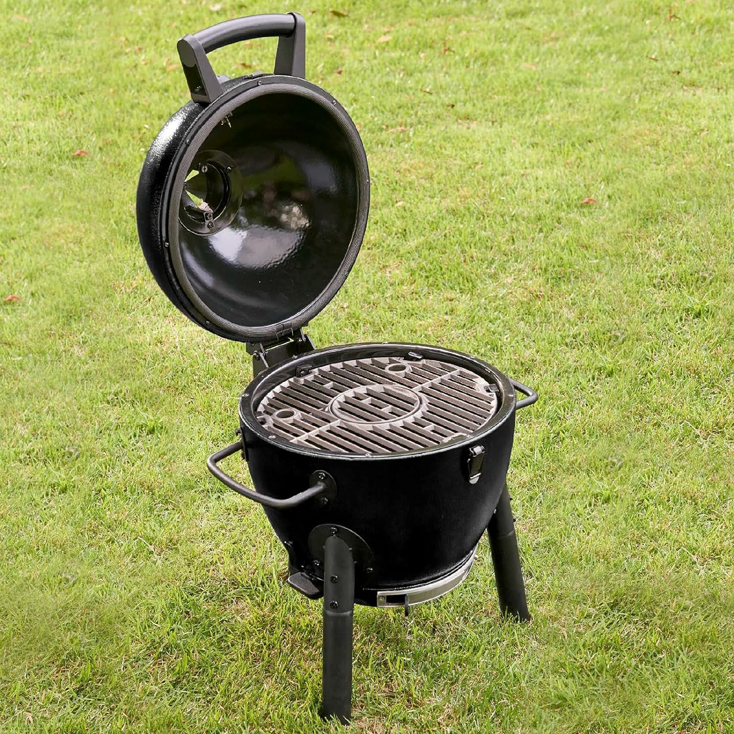Char-Griller Kamado Akorn Jr. – Ø 52 cm, Grillfläche 1'000 cm², Holzkohle – schwarz