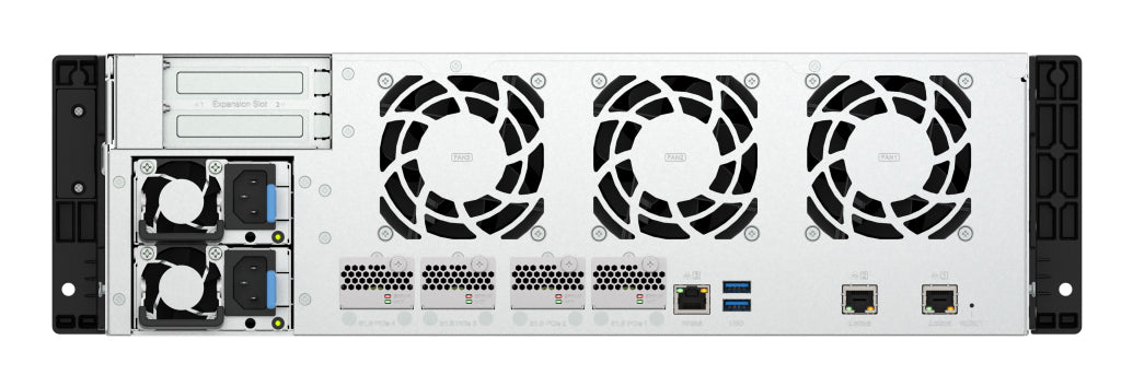 QNAP TS-h1655XeU-RP-8G-12H04 Speichergerät – 12×20 TB, Intel Atom C5125, 3U