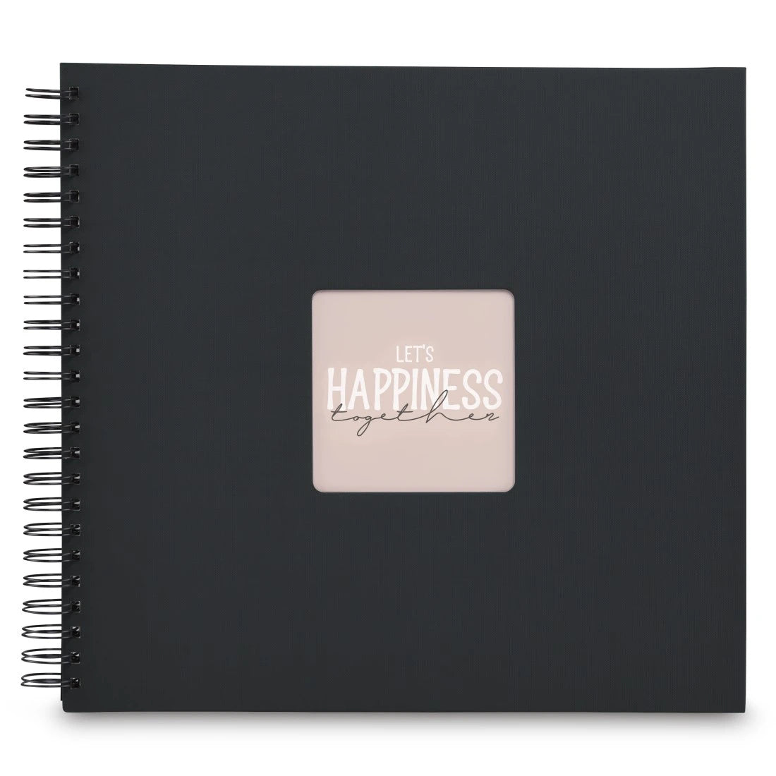 Hama Fine Art – Fotobuch, Spiralbindung, 50 Seiten, Schwarz, 36 × 32 cm, Papier, mit Einstecktasche