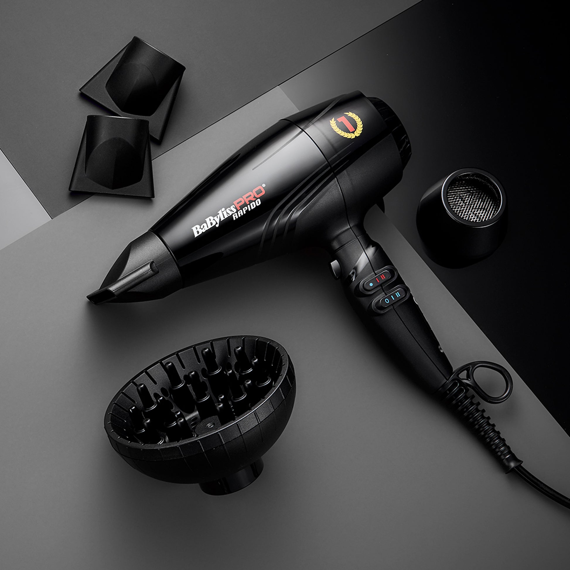 BaByliss Haartrockner Rapido – 2200 W, Ionenfunktion, Cool Shot – Schwarz