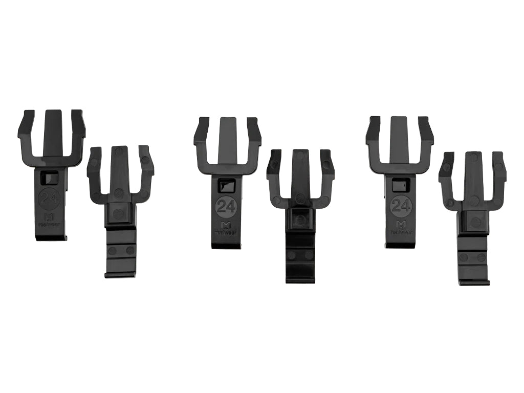 RealWear Helm-Clips – für Navigator 500/HMT-1, 3 Paare (6 Stück) – Schwarz