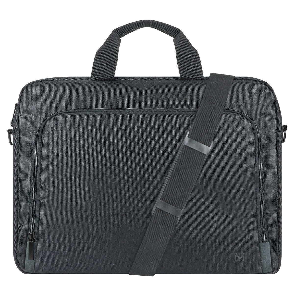 Mobilis Notebook-Tasche bis 16" – 30% recyceltes Polyester, wasserfest – Schwarz