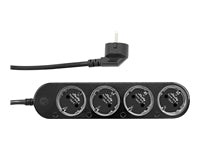 Shelly Power Strip 4 – Smart-Steckdose – WLAN, 4-fach, Schwarz